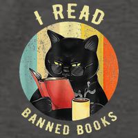 Funny Cat I Read Banned Books Bookworms Loves Reading Books Vector Backpack