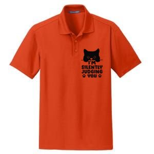 Funny Cat Im Silently Judging You Dry Zone Grid Polo