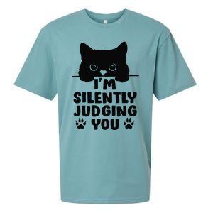 Funny Cat Im Silently Judging You Sueded Cloud Jersey T-Shirt