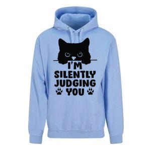 Funny Cat Im Silently Judging You Unisex Surf Hoodie