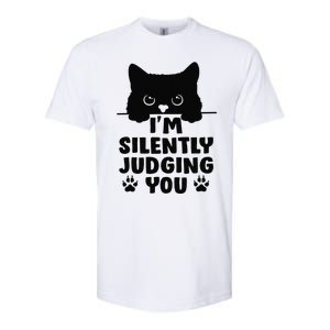 Funny Cat Im Silently Judging You Softstyle CVC T-Shirt