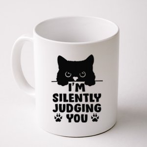 Funny Cat Im Silently Judging You Coffee Mug