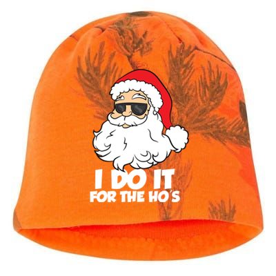 Funny Christmas I Do It For The Hos Christmas Santa Great Gift Kati - Camo Knit Beanie