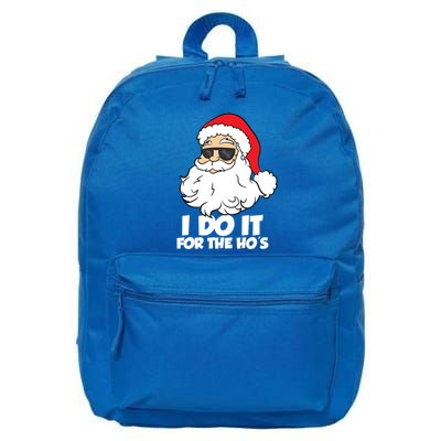 Funny Christmas I Do It For The Hos Christmas Santa Great Gift 16 in Basic Backpack