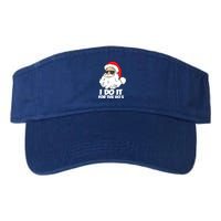 Funny Christmas I Do It For The Hos Christmas Santa Great Gift Valucap Bio-Washed Visor