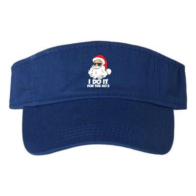 Funny Christmas I Do It For The Hos Christmas Santa Great Gift Valucap Bio-Washed Visor