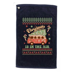 Funny Christmas Is In The Air Platinum Collection Golf Towel