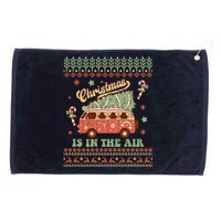 Funny Christmas Is In The Air Grommeted Golf Towel