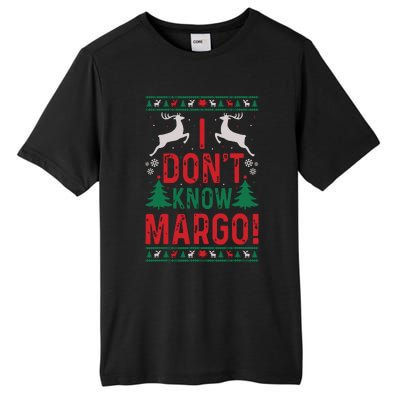 Funny Christmas I Dont Know Margo Tall Fusion ChromaSoft Performance T-Shirt