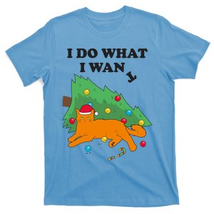 Funny Cat I Do What I Want Christmas Graphic Gift Cute Gift T-Shirt