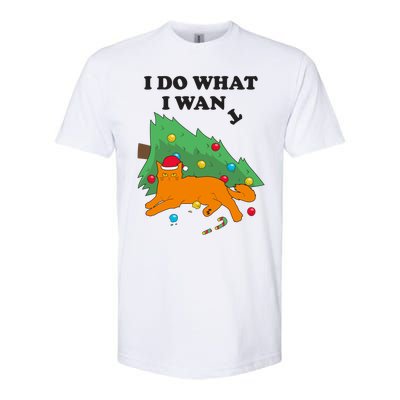 Funny Cat I Do What I Want Christmas Graphic Gift Cute Gift Softstyle CVC T-Shirt