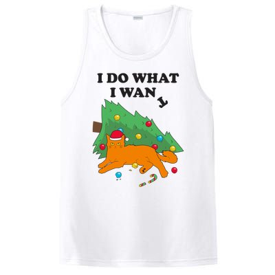 Funny Cat I Do What I Want Christmas Graphic Gift Cute Gift PosiCharge Competitor Tank