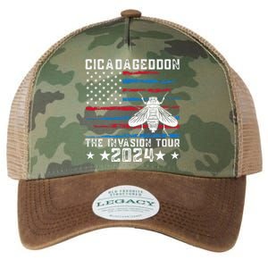 Funny Cicadageddon Invasion 2024 Cicada Event Legacy Tie Dye Trucker Hat