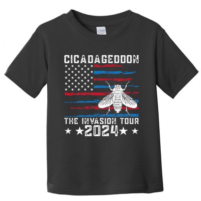 Funny Cicadageddon Invasion 2024 Cicada Event Toddler T-Shirt