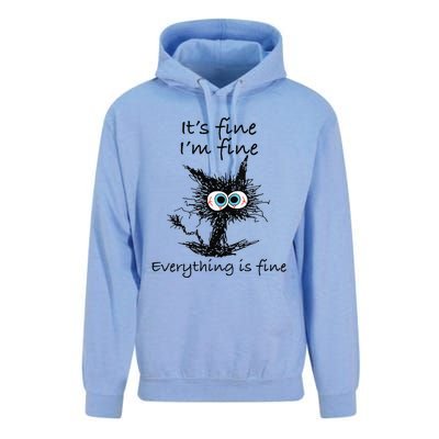 Funny Cat Its Fine Im Fine Everything Is Fine Nurse Teacher Unisex Surf Hoodie