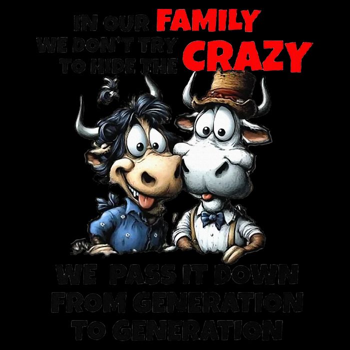Funny Cow In Our Family We DonT Try To Hide The Crazy 16oz Travel Tumbler