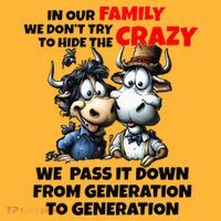 Funny Cow In Our Family We DonT Try To Hide The Crazy Sustainable Knit Beanie