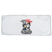 Funny Cow In Our Family We DonT Try To Hide The Crazy Large Microfiber Waffle Golf Towel