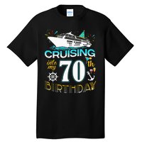 funny Cruising Into My 70 Year Old Birthday Crew Tall T-Shirt