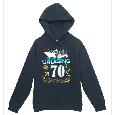 funny Cruising Into My 70 Year Old Birthday Crew Urban Pullover Hoodie