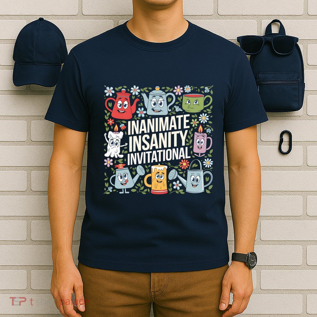 Funny Creator Ink Inanimate Insanity Black And White T-Shirt