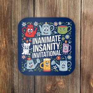 Funny Creator Ink Inanimate Insanity Black And White Coaster