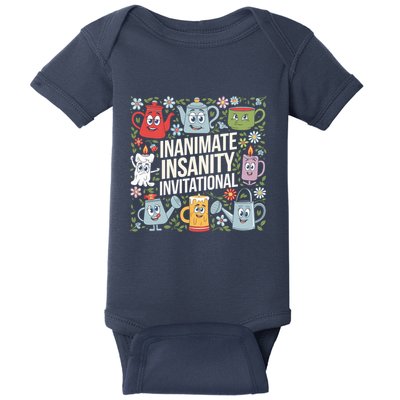 Funny Creator Ink Inanimate Insanity Black And White Baby Bodysuit
