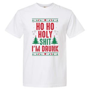 Funny Christmas I Ho Ho Holy Shit IM Drunk Garment-Dyed Heavyweight T-Shirt