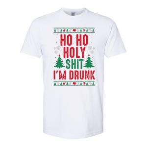 Funny Christmas I Ho Ho Holy Shit IM Drunk Softstyle CVC T-Shirt