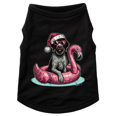 Funny Christmas In July Gwp Dog Mom Santa Flamingo Floatie Cool Gift Doggie Tank