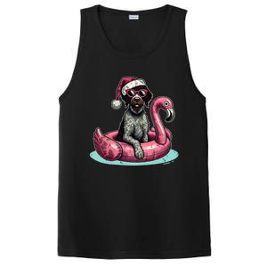 Funny Christmas In July Gwp Dog Mom Santa Flamingo Floatie Cool Gift PosiCharge Competitor Tank