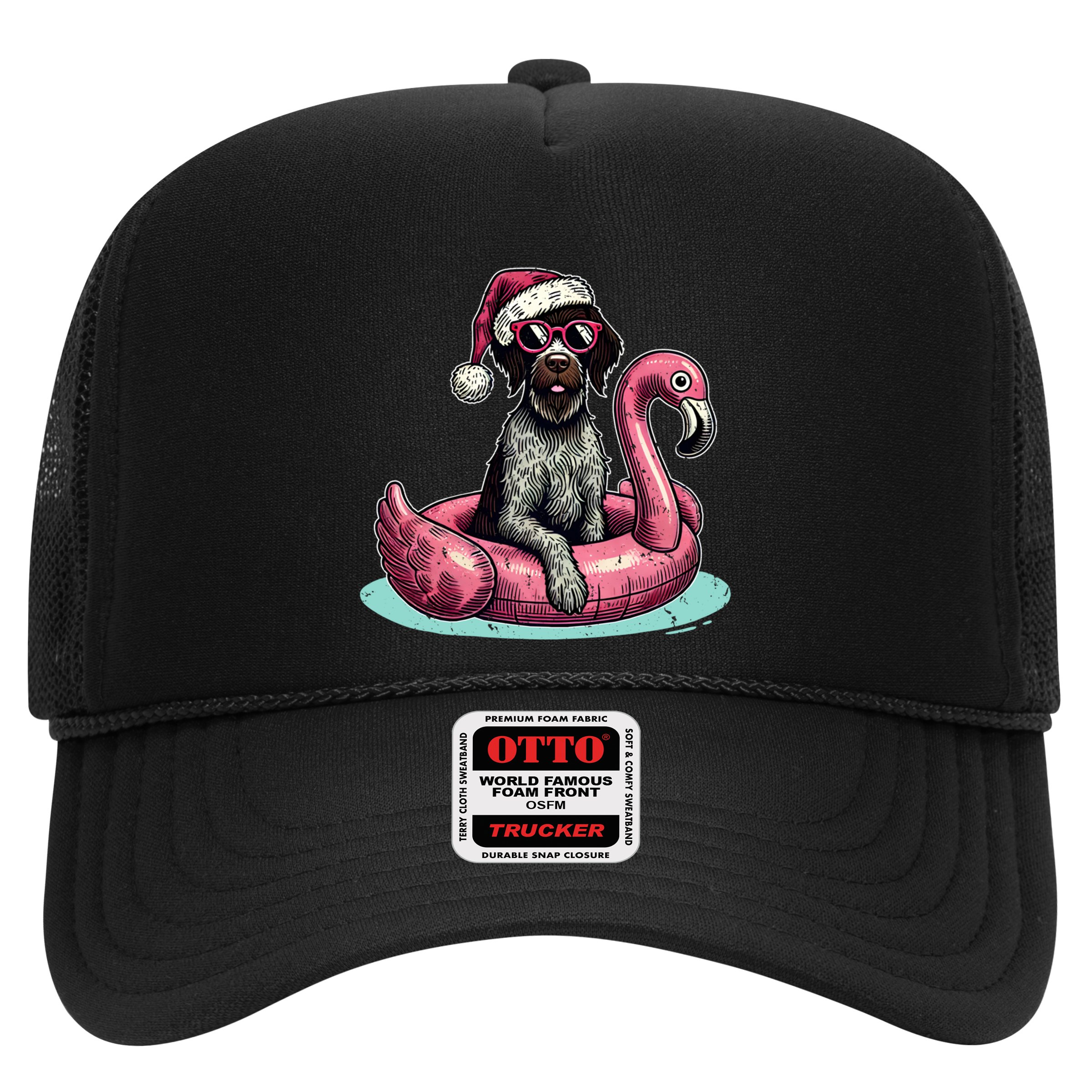 Funny Christmas In July Gwp Dog Mom Santa Flamingo Floatie Cool Gift Hat