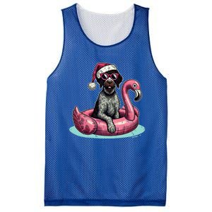 Funny Christmas In July Gwp Dog Mom Santa Flamingo Floatie Cool Gift Mesh Reversible Basketball Jersey Tank