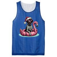 Funny Christmas In July Gwp Dog Mom Santa Flamingo Floatie Cool Gift Mesh Reversible Basketball Jersey Tank