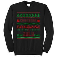 Funny Christmas in July Summer Ugly Sweater Santa Xmas Tall Sweatshirt