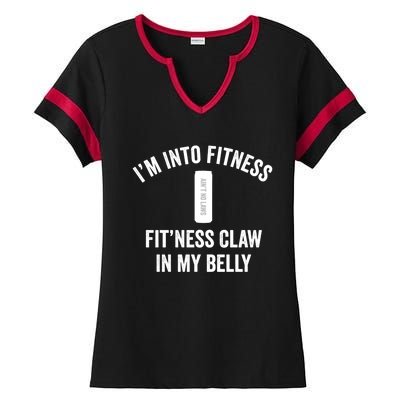 Fitness Claw In Belly Hard Seltzer Gift Ladies Halftime Notch Neck Tee