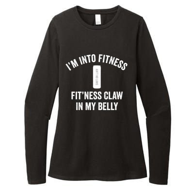 Fitness Claw In Belly Hard Seltzer Gift Womens CVC Long Sleeve Shirt