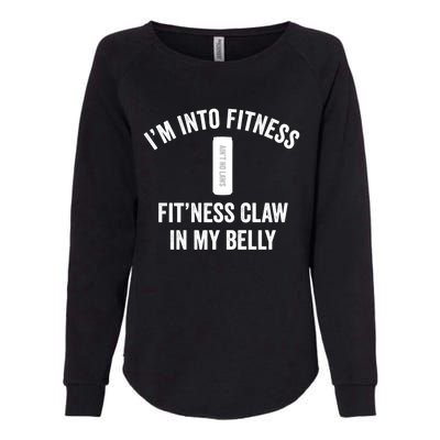 Fitness Claw In Belly Hard Seltzer Gift Womens California Wash Sweatshirt