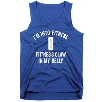 Fitness Claw In Belly Hard Seltzer Gift Tank Top