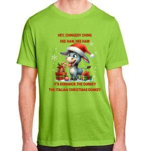 Funny Christmas Italian Christmas Donkey Dominick The Donkey Adult ChromaSoft Performance T-Shirt