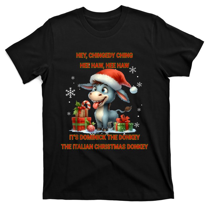 Funny Christmas Italian Christmas Donkey Dominick The Donkey T-Shirt