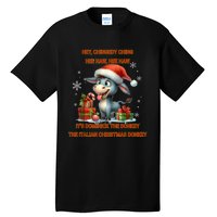 Funny Christmas Italian Christmas Donkey Dominick The Donkey Tall T-Shirt