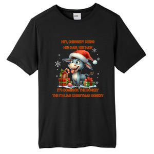 Funny Christmas Italian Christmas Donkey Dominick The Donkey Tall Fusion ChromaSoft Performance T-Shirt