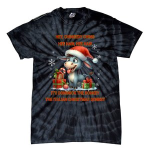 Funny Christmas Italian Christmas Donkey Dominick The Donkey Tie-Dye T-Shirt