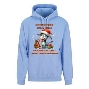 Funny Christmas Italian Christmas Donkey Dominick The Donkey Unisex Surf Hoodie