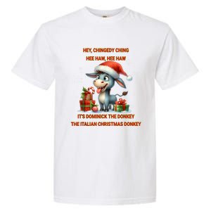 Funny Christmas Italian Christmas Donkey Dominick The Donkey Garment-Dyed Heavyweight T-Shirt