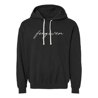 Forgiven Christian Inspirational Garment-Dyed Fleece Hoodie