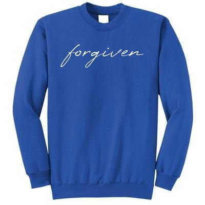 Forgiven Christian Inspirational Tall Sweatshirt