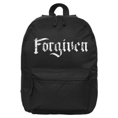 Forgiven Christian Inspirational Design 16 in Basic Backpack