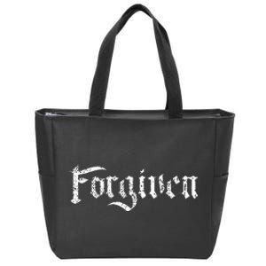 Forgiven Christian Inspirational Design Zip Tote Bag